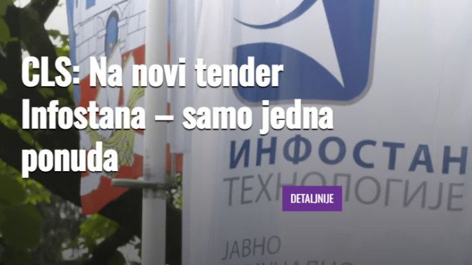 Jedna ponuda na tenderu